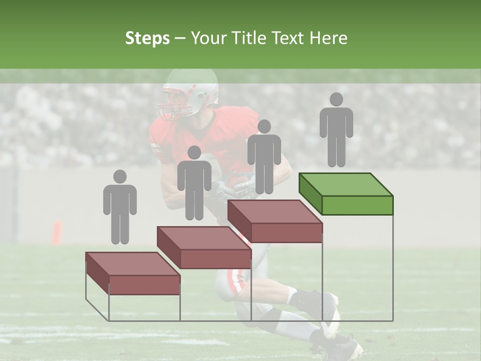 American Football Touchdown Playing PowerPoint Template