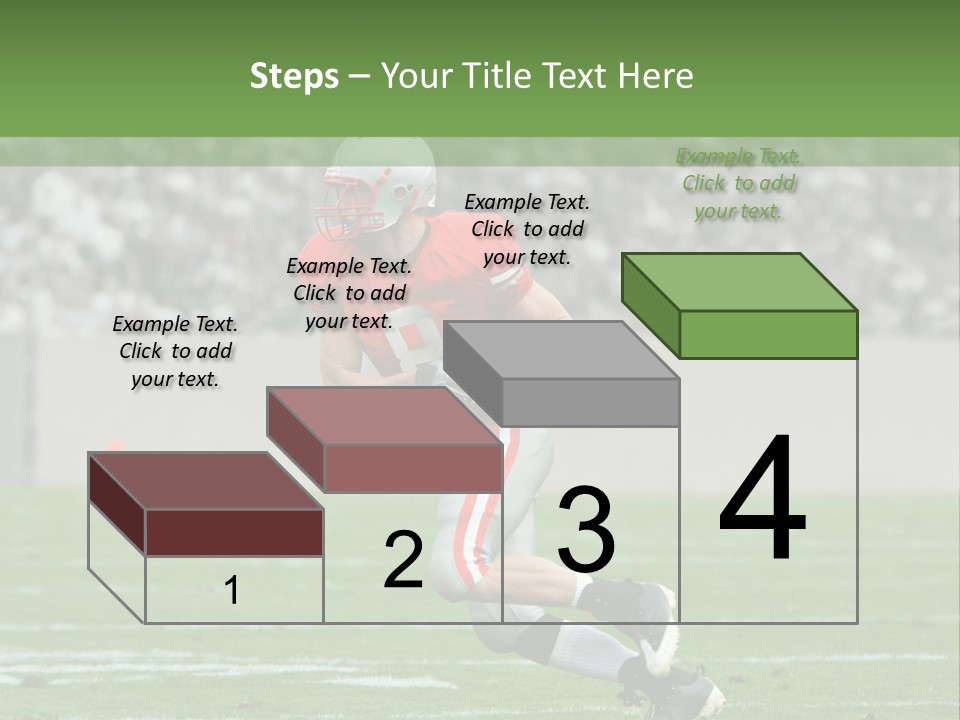 American Football Touchdown Playing PowerPoint Template