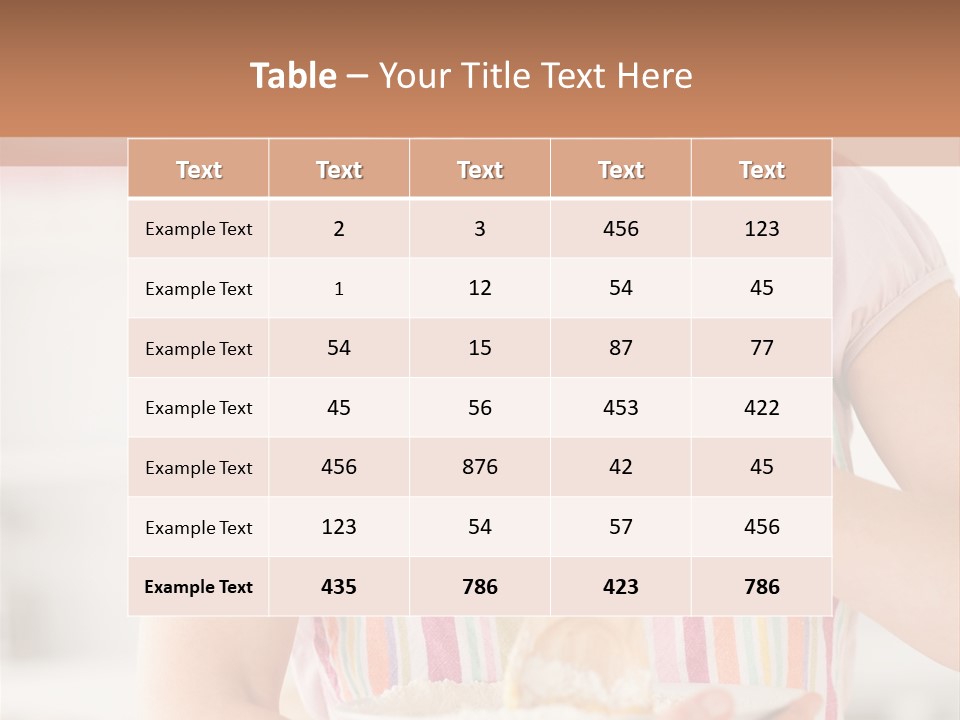 Sugar Bakery Measuring PowerPoint Template