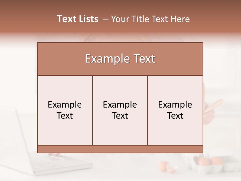Kitchen Nourishment Cooking PowerPoint Template