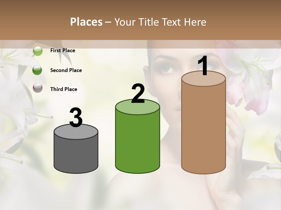 Fashion Young Closeup PowerPoint Template