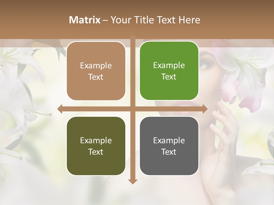 Fashion Young Closeup PowerPoint Template