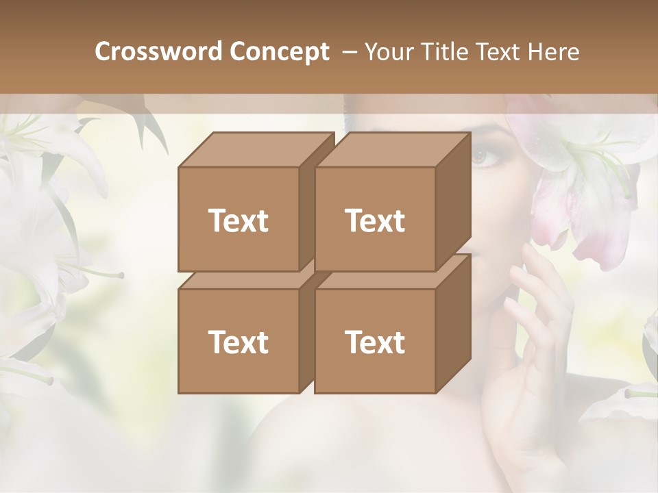 Fashion Young Closeup PowerPoint Template