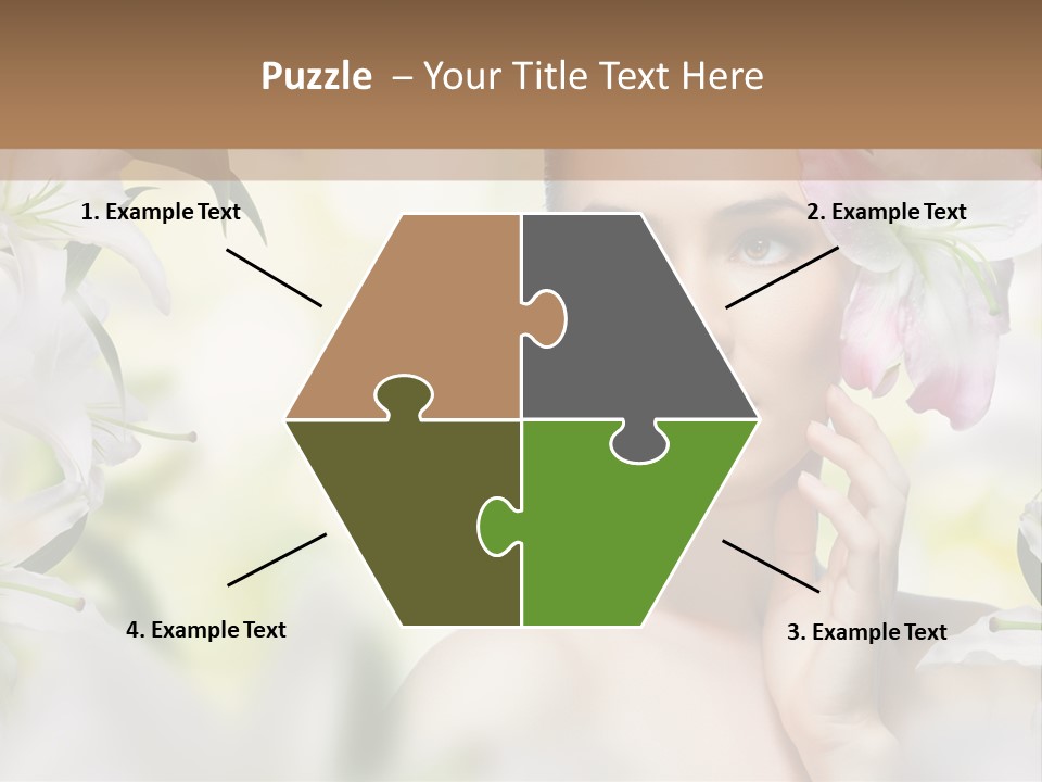 Fashion Young Closeup PowerPoint Template