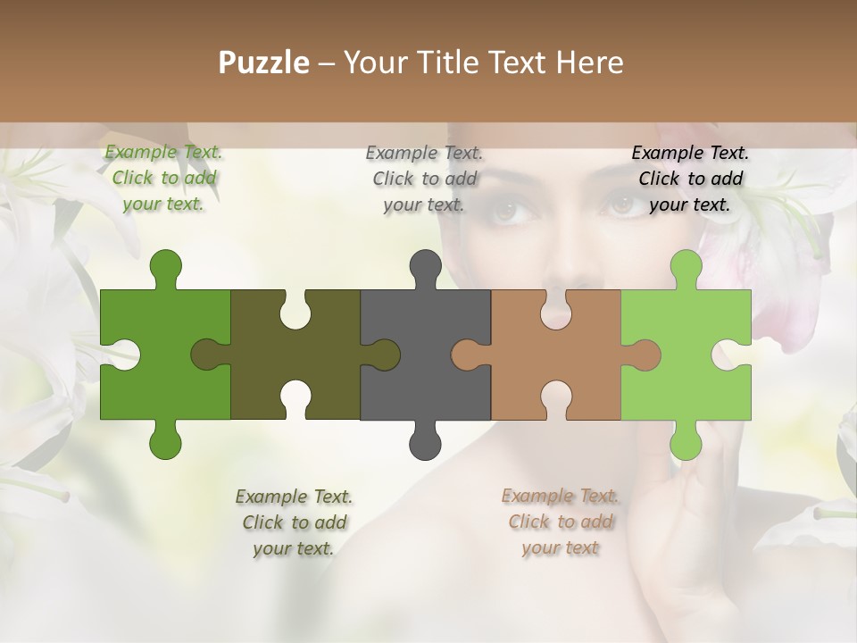 Fashion Young Closeup PowerPoint Template