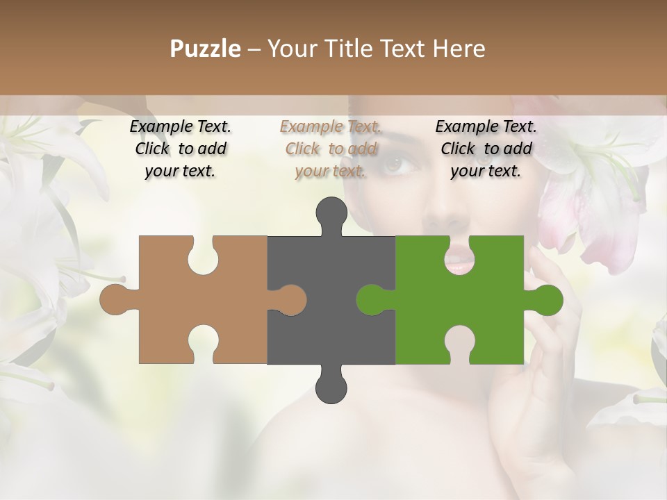 Fashion Young Closeup PowerPoint Template