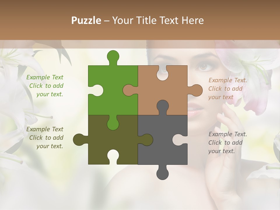 Fashion Young Closeup PowerPoint Template