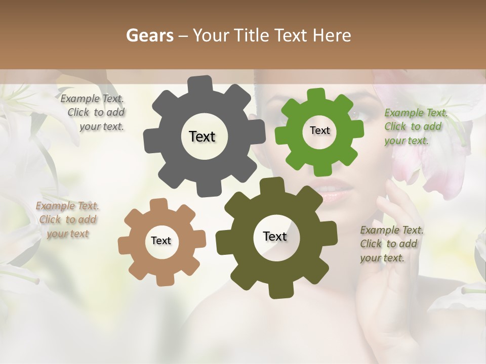 Fashion Young Closeup PowerPoint Template