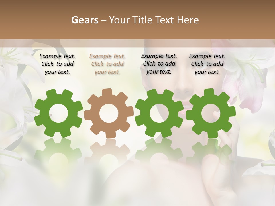 Fashion Young Closeup PowerPoint Template