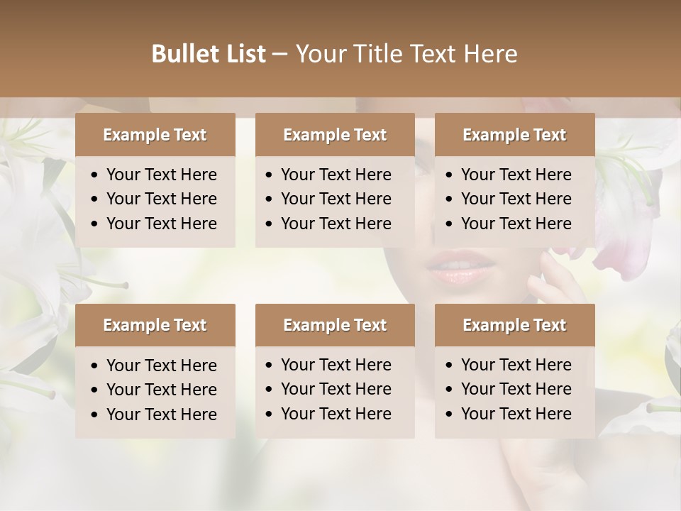 Fashion Young Closeup PowerPoint Template
