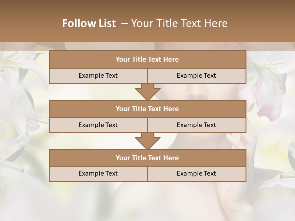 Fashion Young Closeup PowerPoint Template