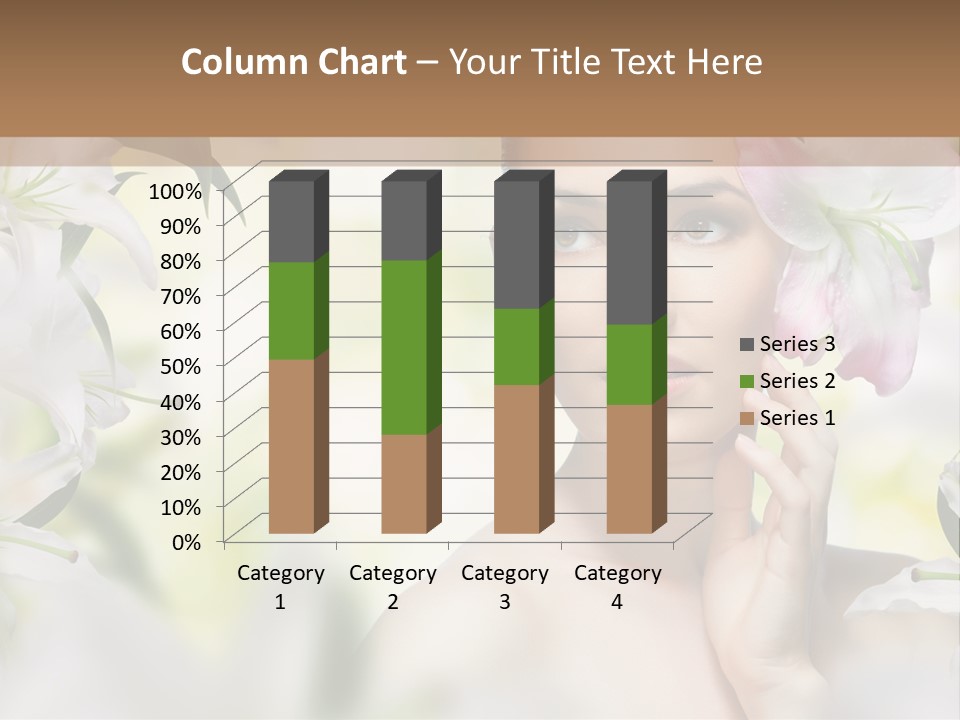 Fashion Young Closeup PowerPoint Template