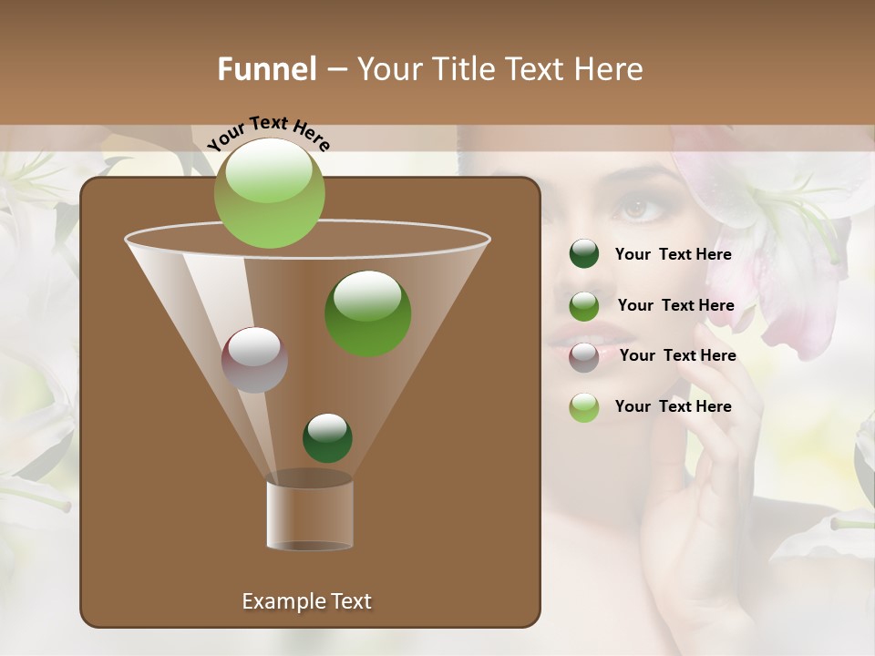 Fashion Young Closeup PowerPoint Template