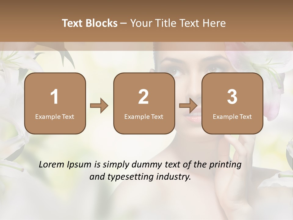 Fashion Young Closeup PowerPoint Template