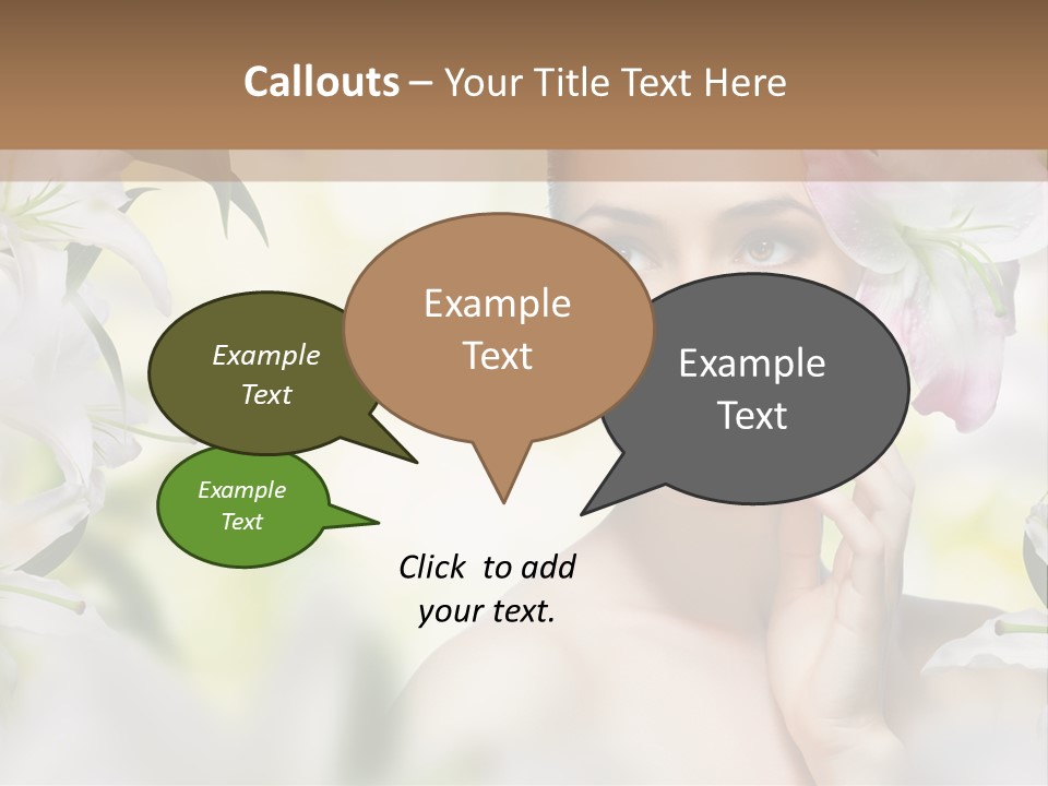 Fashion Young Closeup PowerPoint Template