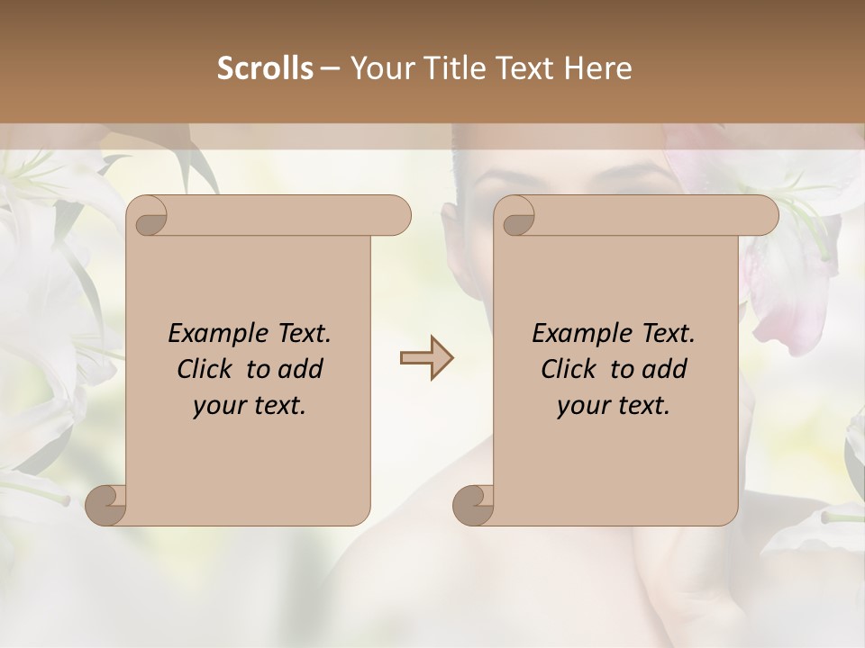 Fashion Young Closeup PowerPoint Template