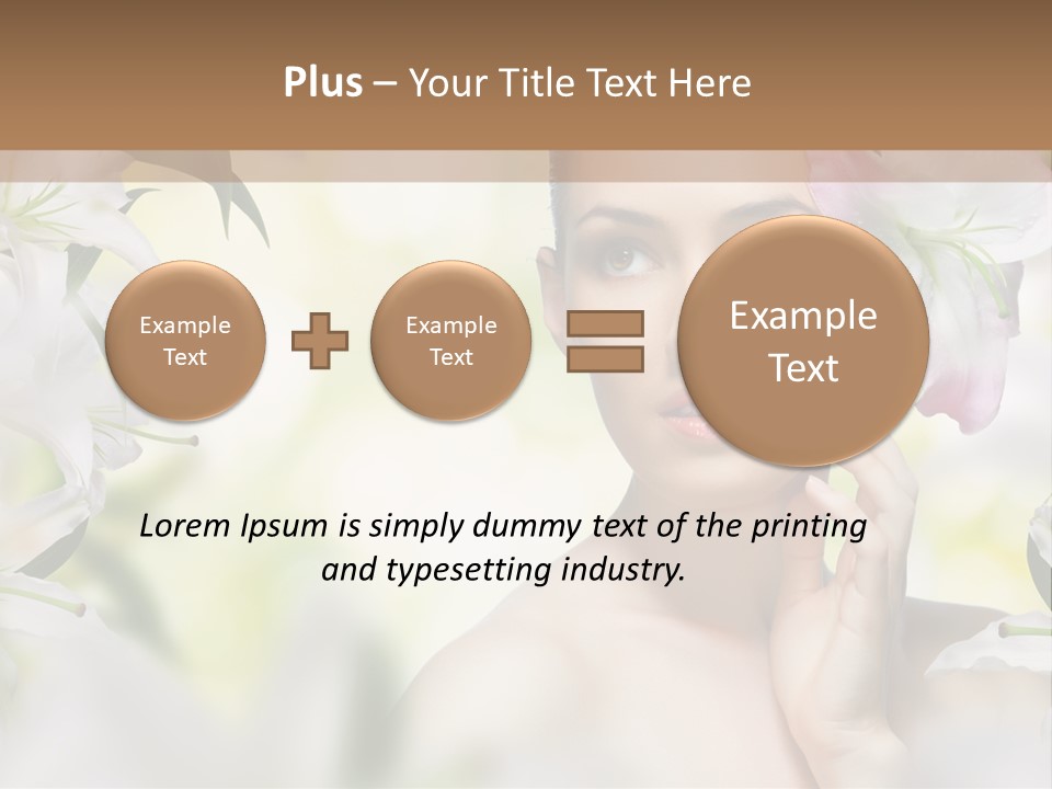 Fashion Young Closeup PowerPoint Template