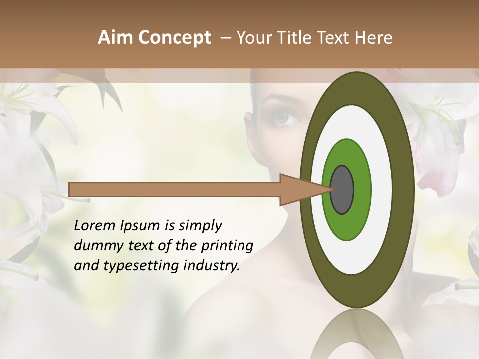 Fashion Young Closeup PowerPoint Template