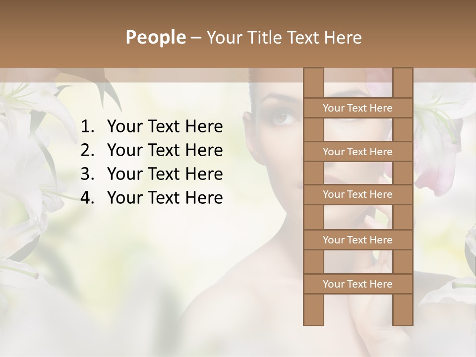 Fashion Young Closeup PowerPoint Template