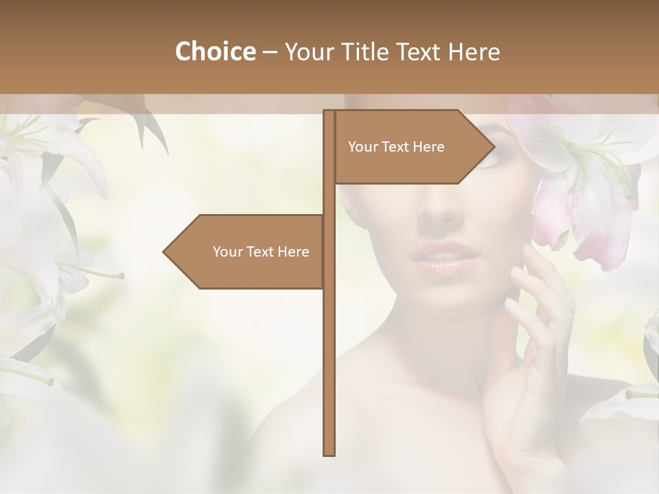 Fashion Young Closeup PowerPoint Template