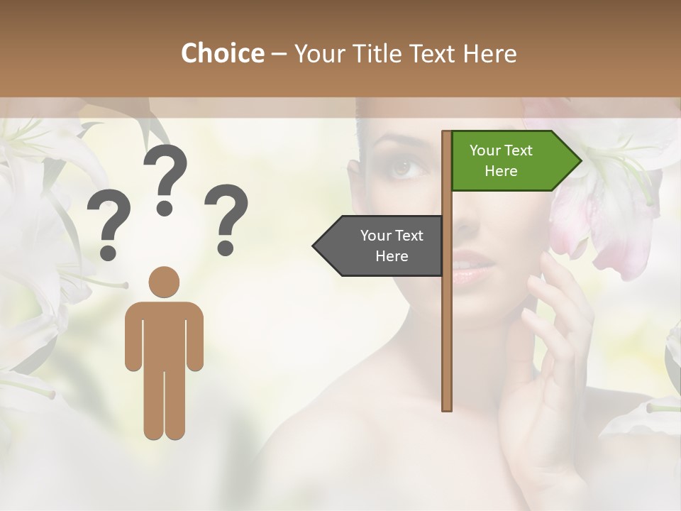 Fashion Young Closeup PowerPoint Template