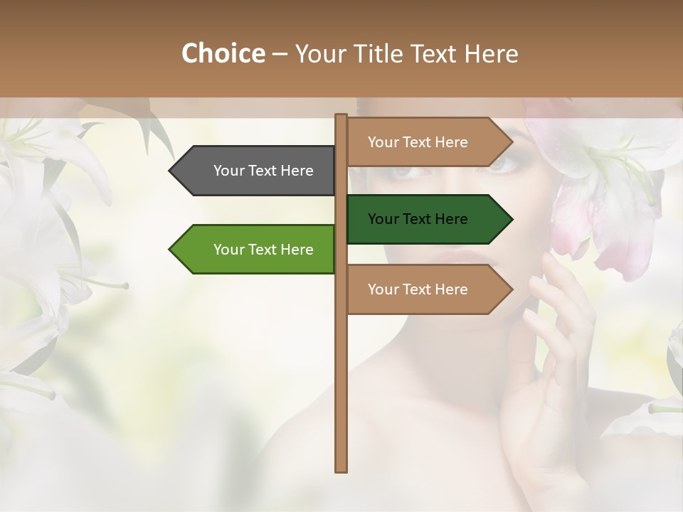 Fashion Young Closeup PowerPoint Template