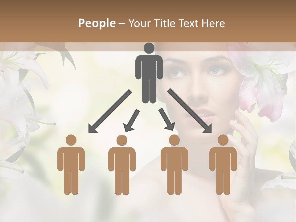 Fashion Young Closeup PowerPoint Template