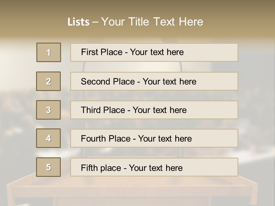 Listen Room Business PowerPoint Template