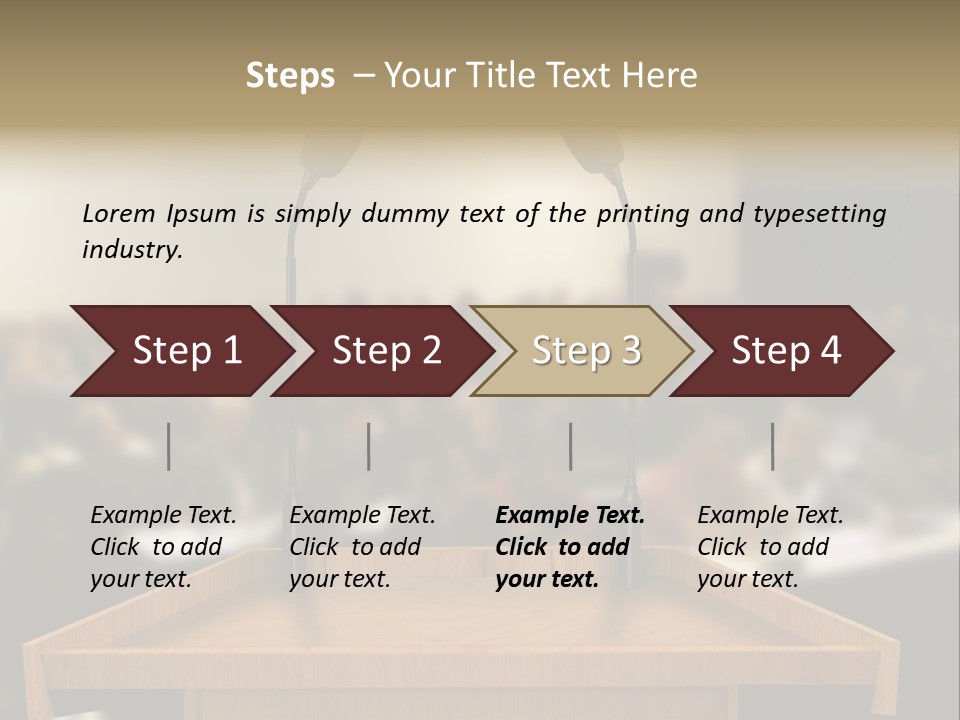 Listen Room Business PowerPoint Template