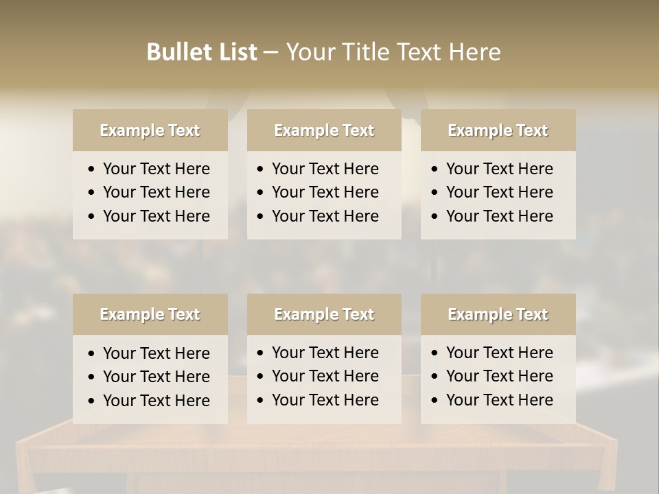 Listen Room Business PowerPoint Template