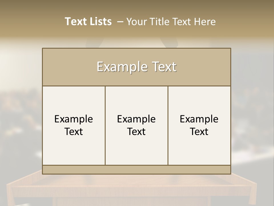 Listen Room Business PowerPoint Template