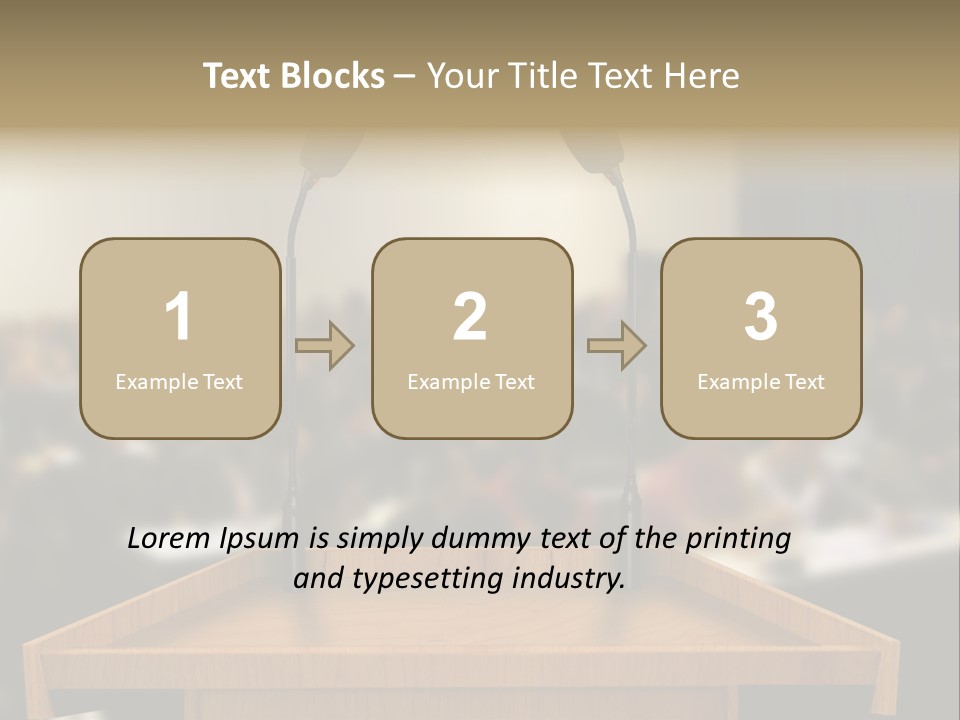 Listen Room Business PowerPoint Template
