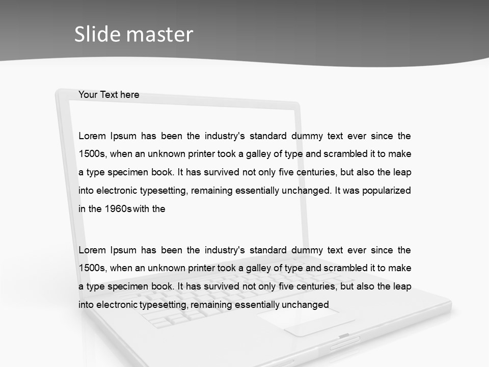 Mobile Business Symbol PowerPoint Template