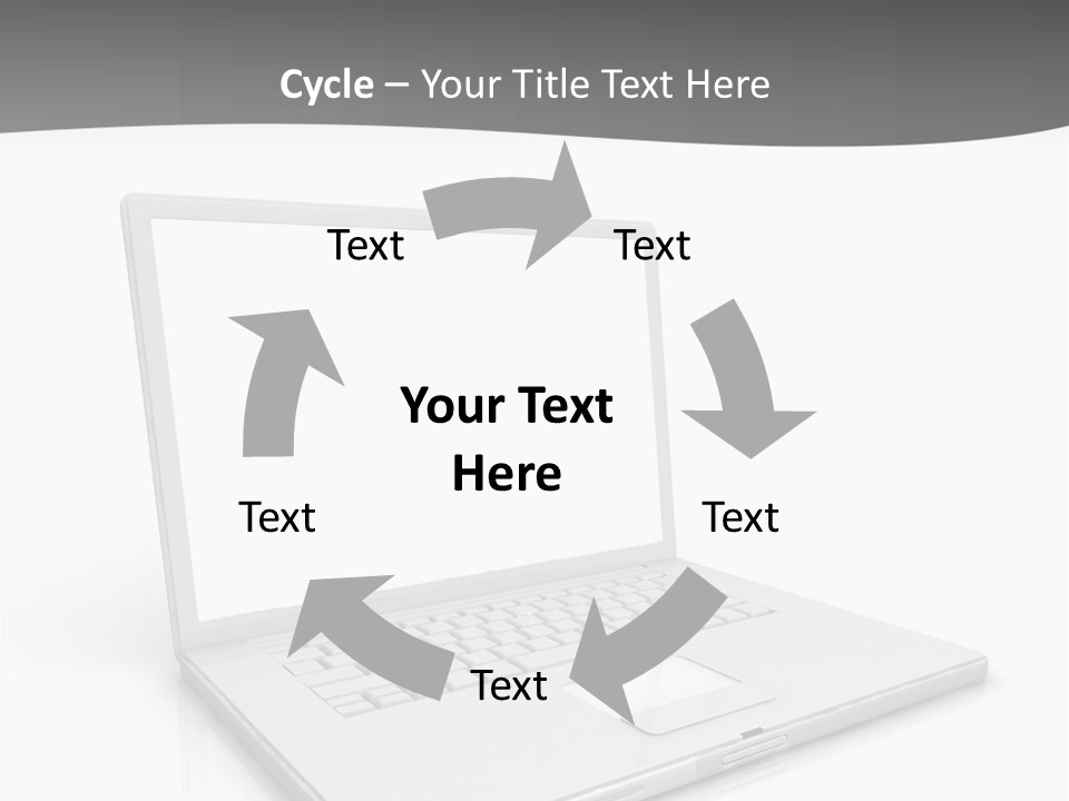 Mobile Business Symbol PowerPoint Template