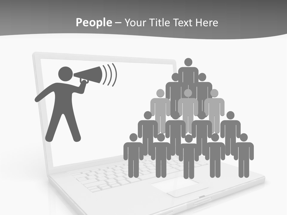 Mobile Business Symbol PowerPoint Template