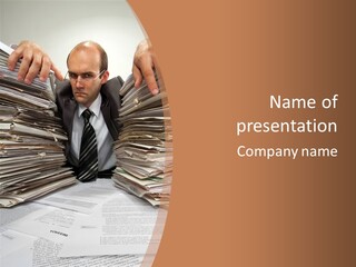 Looking Files Serious PowerPoint Template