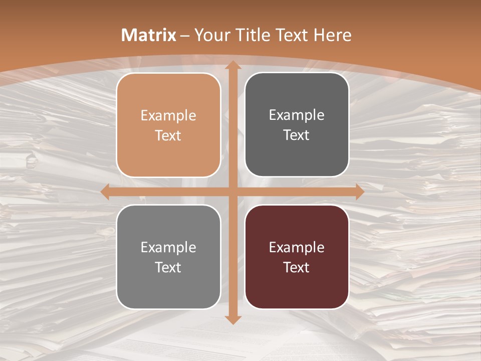 Looking Files Serious PowerPoint Template