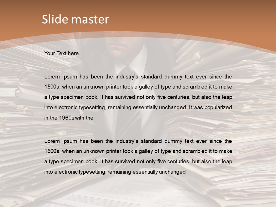 Looking Files Serious PowerPoint Template