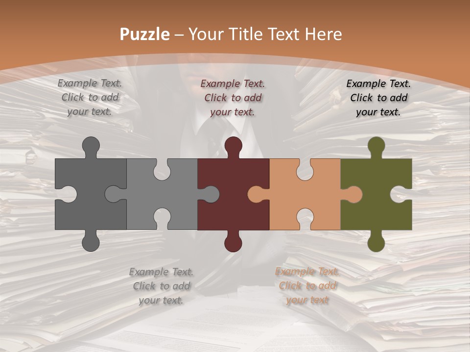 Looking Files Serious PowerPoint Template