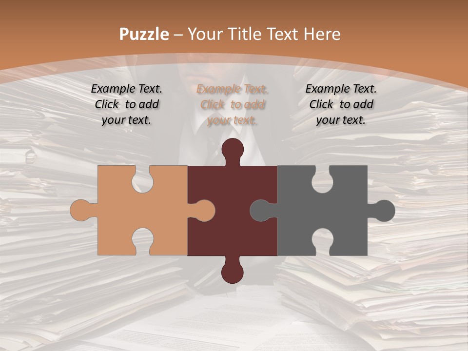 Looking Files Serious PowerPoint Template