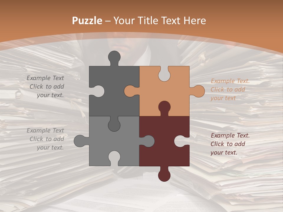 Looking Files Serious PowerPoint Template