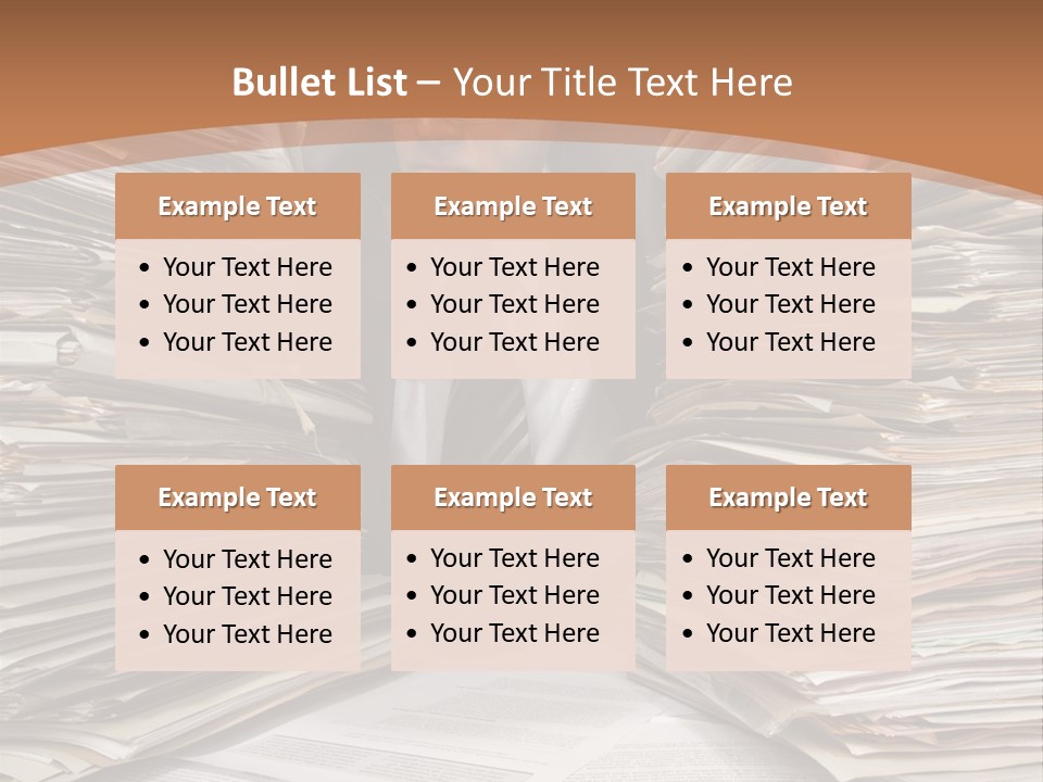 Looking Files Serious PowerPoint Template