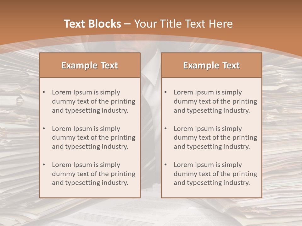 Looking Files Serious PowerPoint Template