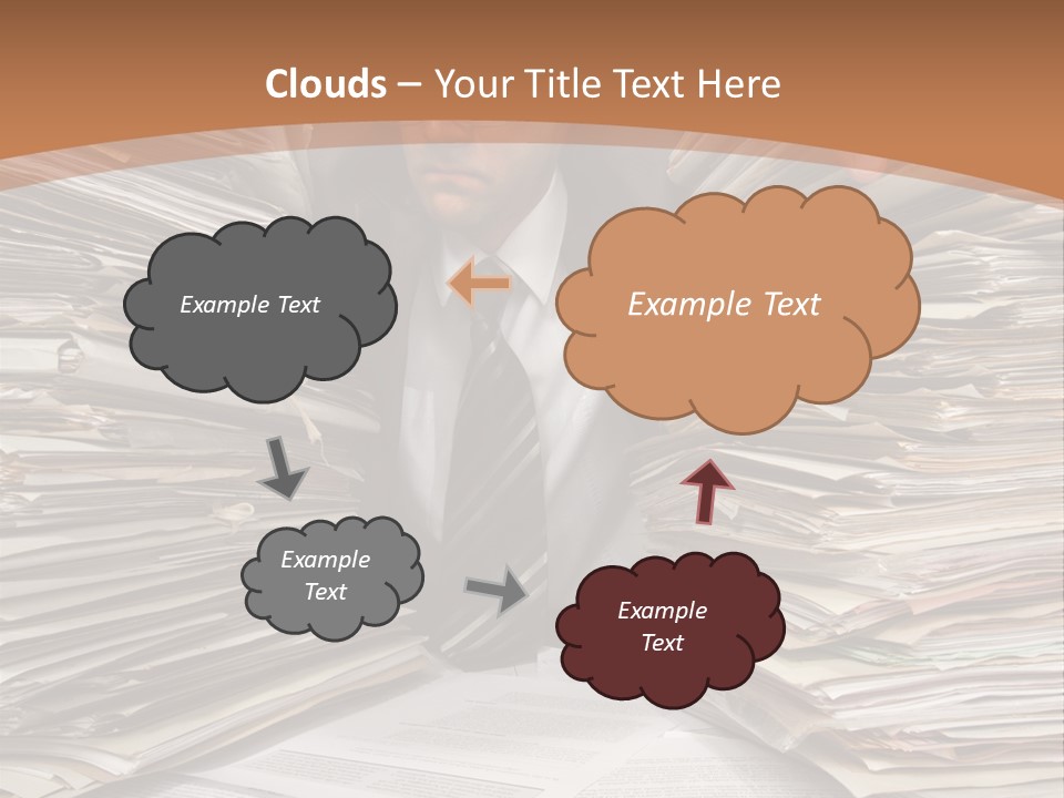 Looking Files Serious PowerPoint Template
