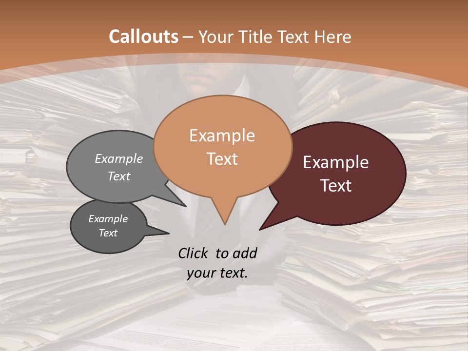 Looking Files Serious PowerPoint Template