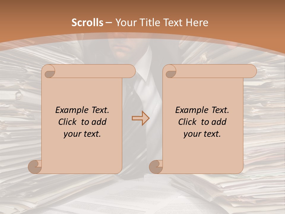 Looking Files Serious PowerPoint Template