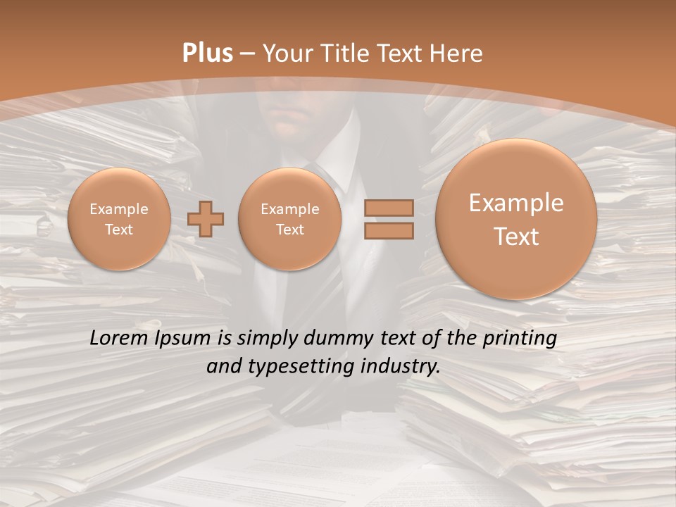 Looking Files Serious PowerPoint Template