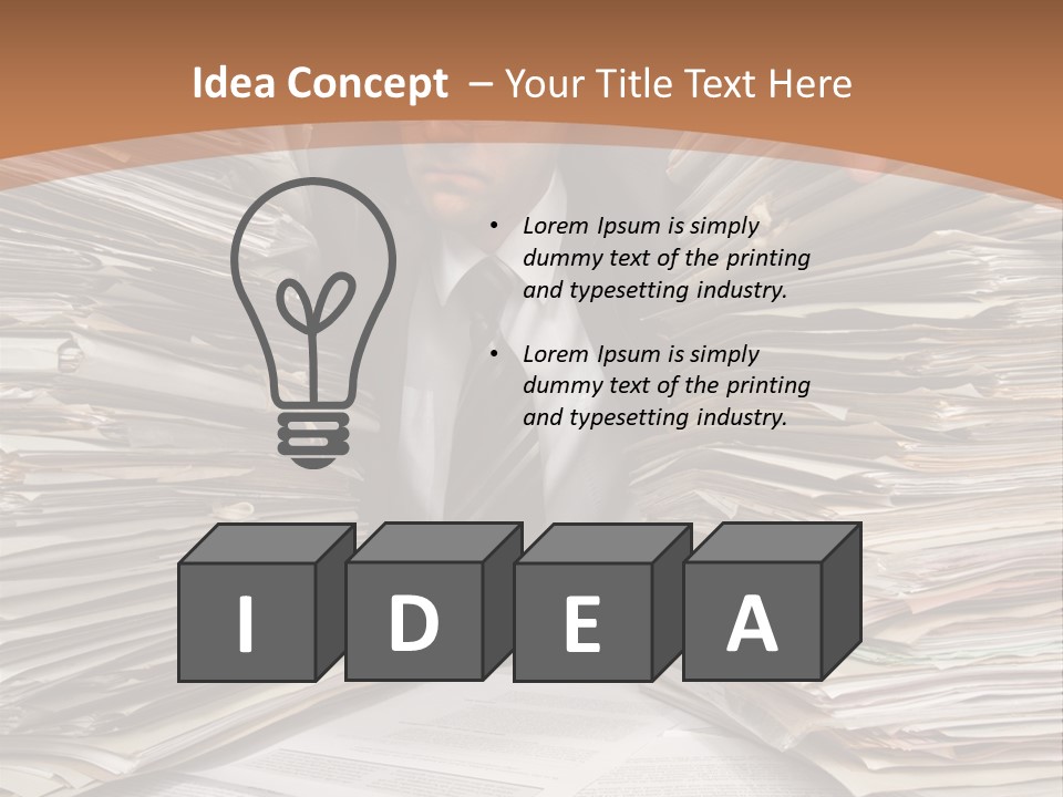 Looking Files Serious PowerPoint Template