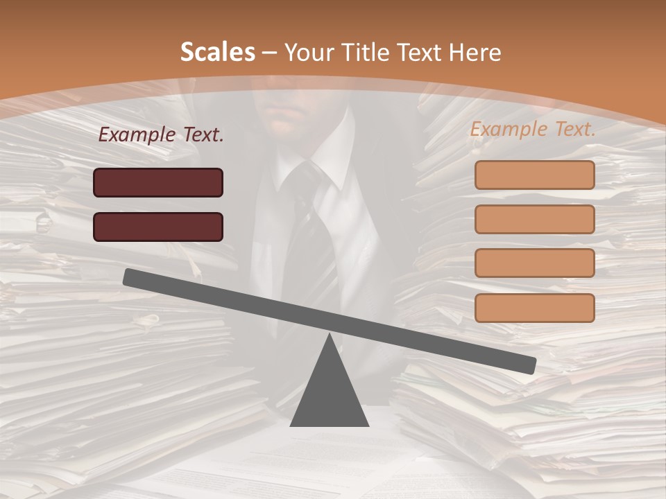 Looking Files Serious PowerPoint Template