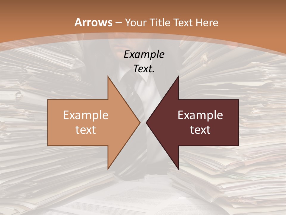 Looking Files Serious PowerPoint Template